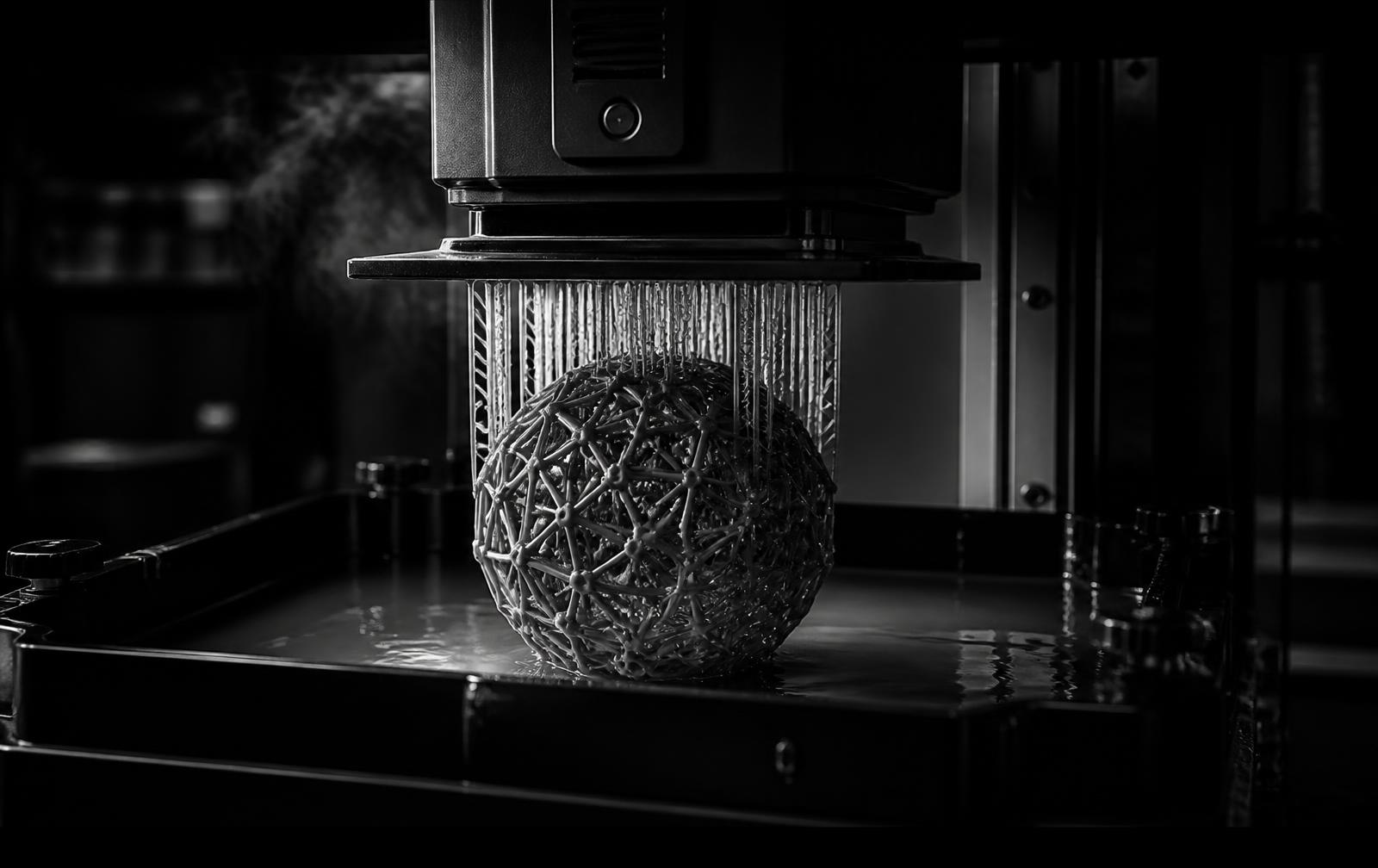 SLA additive manufacturing of GRIN sphere